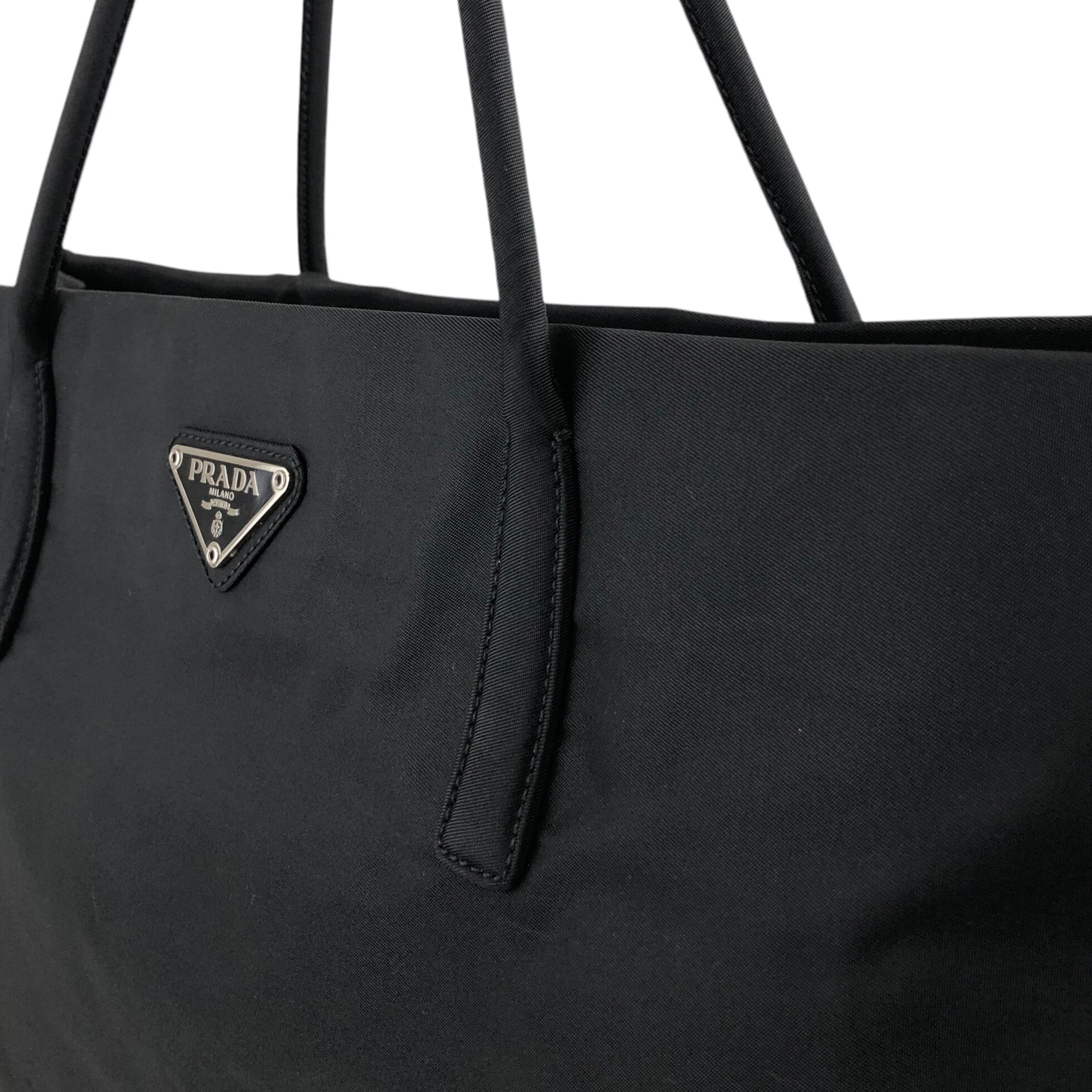 PRADA プラダ トートバッグ ブラック トライアングルロゴ ナイロン