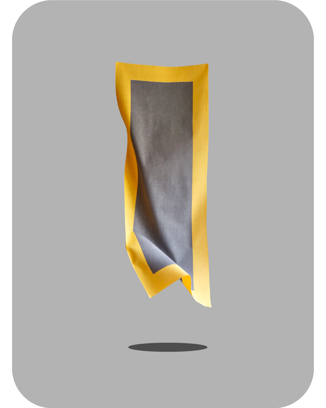 Connect Tenugui|Gray & Yellow