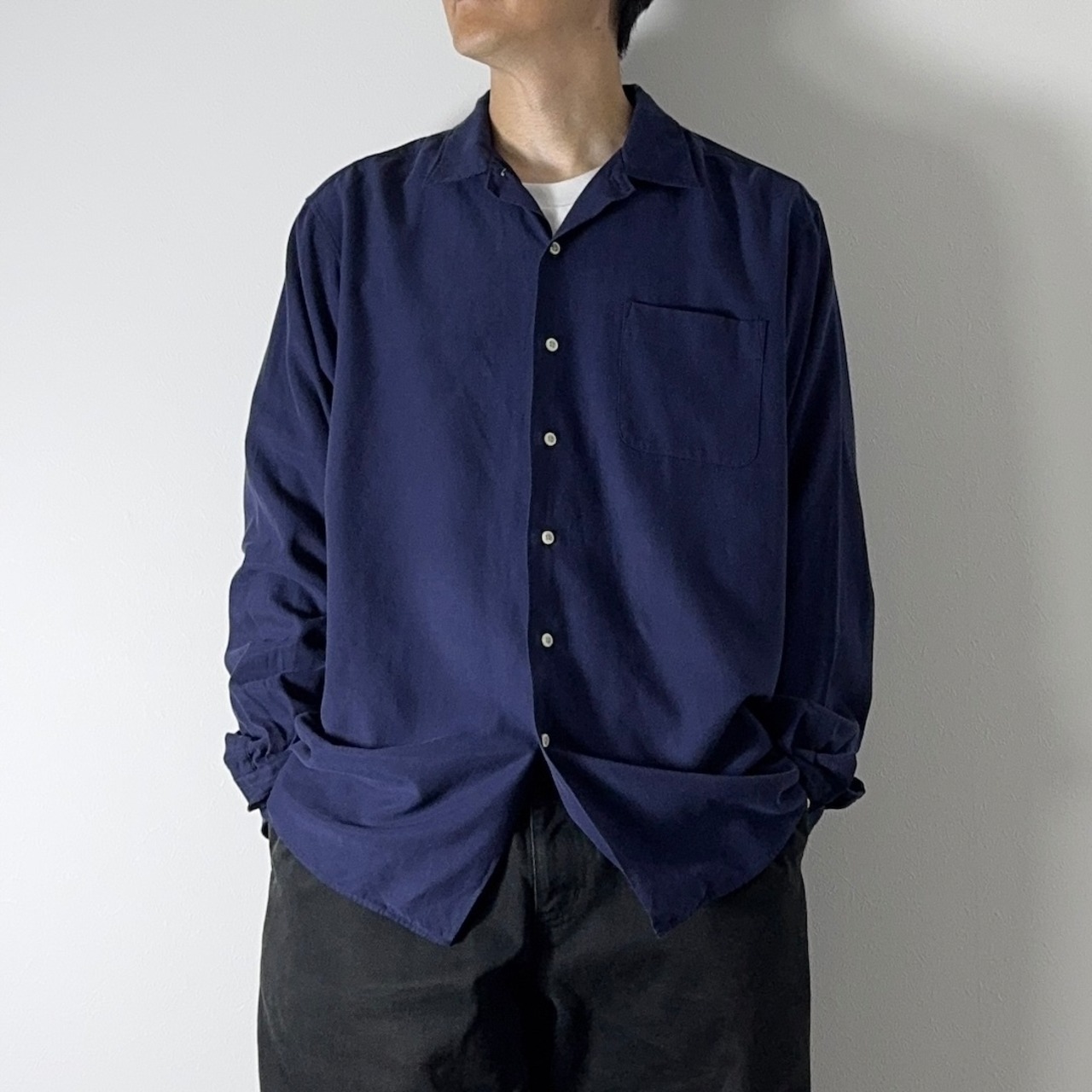 90s Polo by Ralph Lauren SILK COTTON shirt "BONNARD" L 古着 - 13