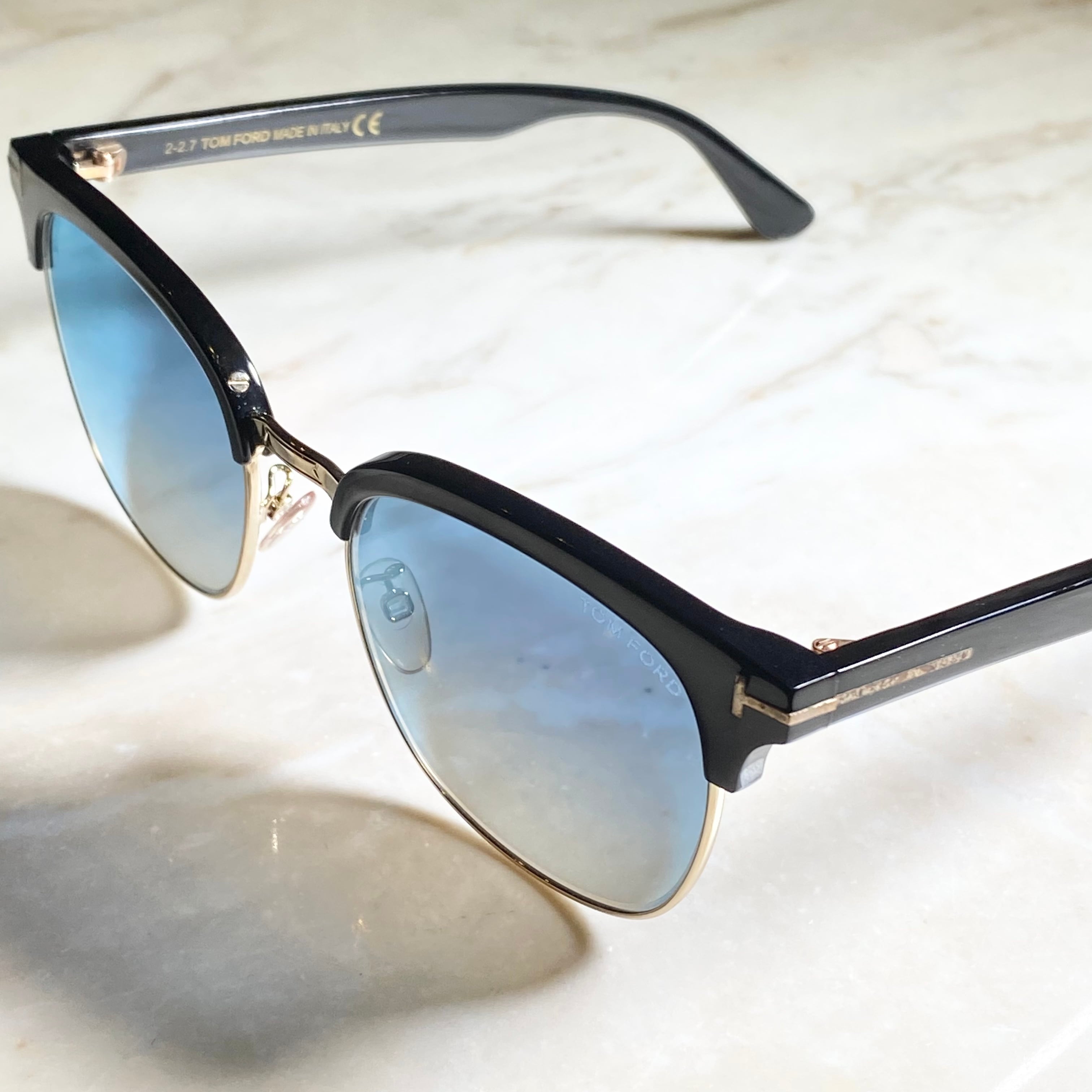 TOM FORD half rim sunglasses “TF544-K” | NOIR ONLINE