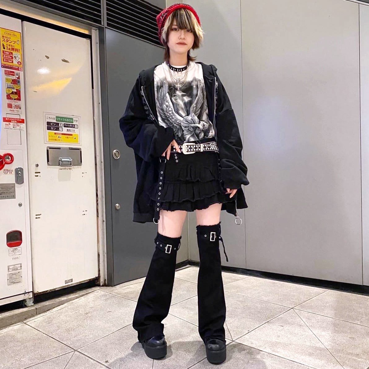 ハトメプリーツティアード デニムスカート | VOLCAN&APHRODITE