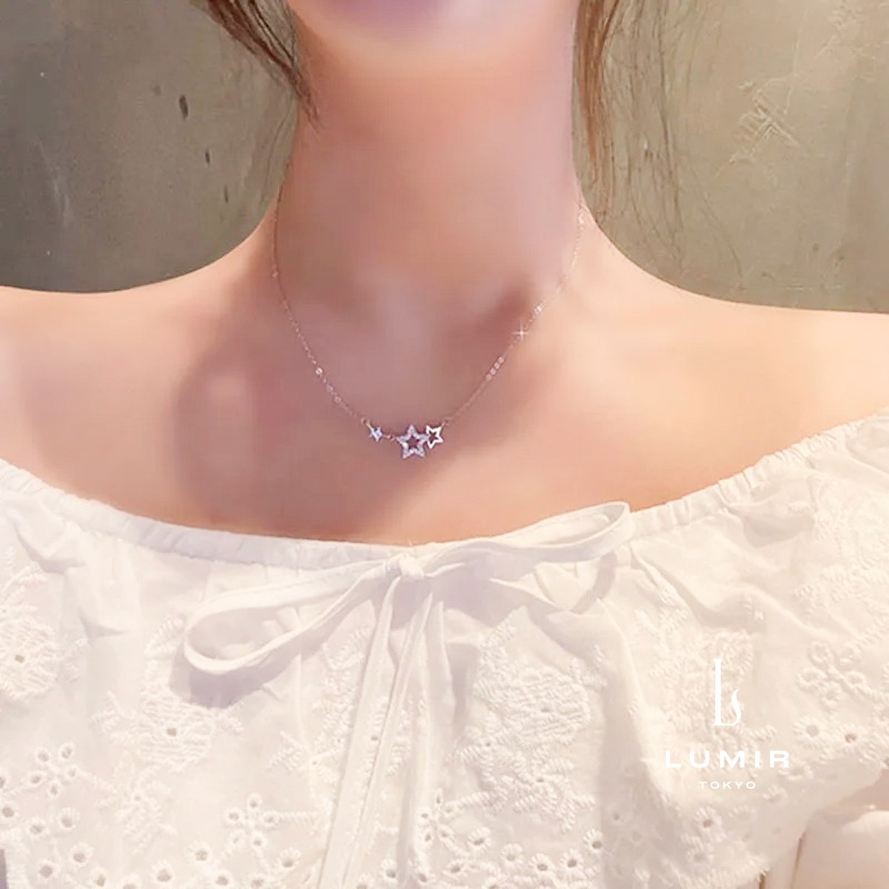 【数量限定アイテム】トリプルスタージルコニアネックレス