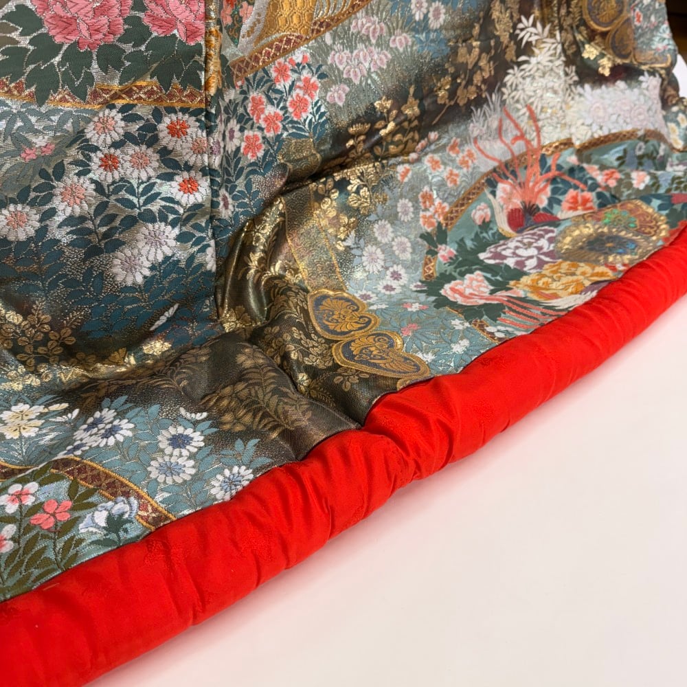色打掛 正絹 刺繍 緑 打掛 花嫁衣裳 婚礼 リサイクル 中古 ブライダル