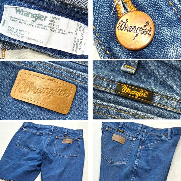 1点物◇メキシコ製ラングラーWデニムショートパンツ936ジーンズ古着