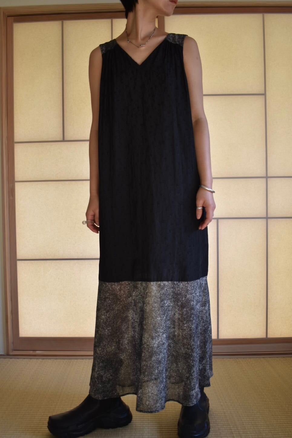 RITSUKO KARITA See-through layered dress（two piece・ensemble