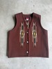 【 CENTINELA（センチネラ）】  CHIMAYO CENTINELA HAND WOVEN 100% ALL WOOL VEST 42