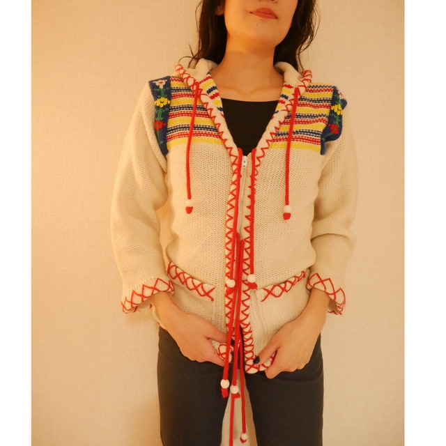 Tyrolean hoodie knit