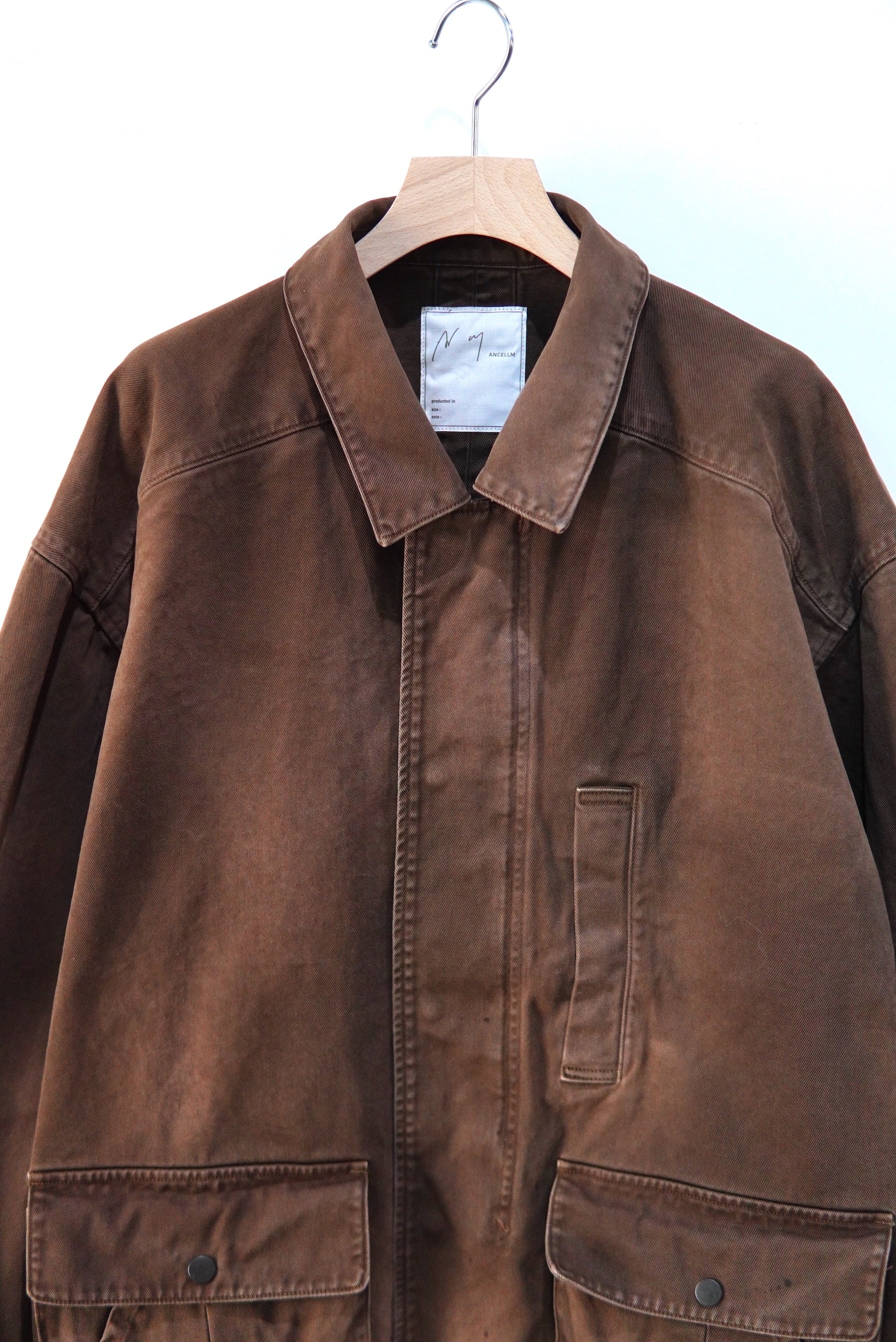 ANCELLM / HIGHCOUNT DRILL AGING JACKET / ANC-JK80 | POETRY