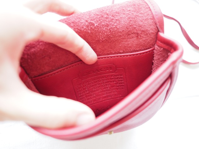 AMERICA 1990’s OLD COACH leather pochette