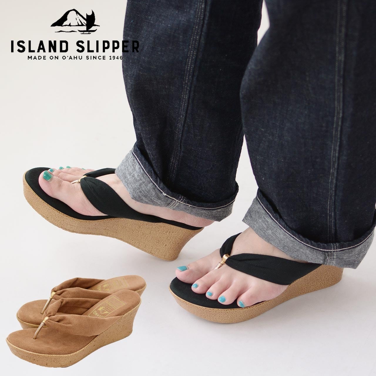 ISLAND SLIPPER [アイランドスリッパ] THONG WEDGE UL [P7516U] トング