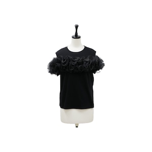 Tulle ruffle design tops