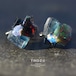【034 Midnight Collection】 Integration Earring オパール × カイヤナイト × トルマリン 鉱物原石 イヤリング 天然石 アクセサリー