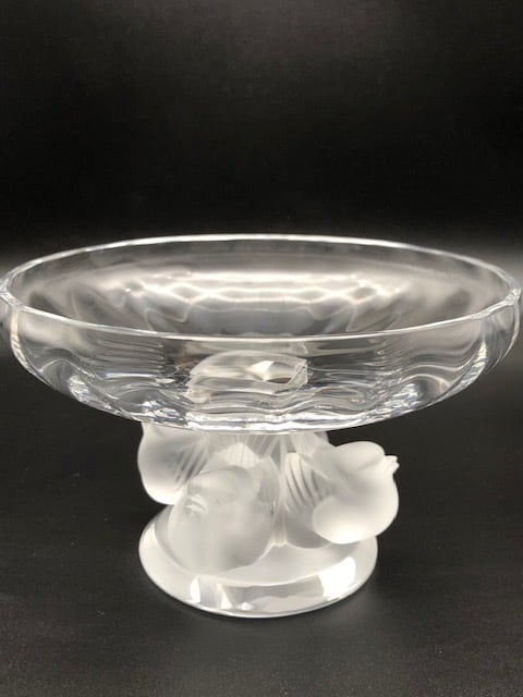 Lalique ルネ ラリック ロイヤルパーム ガラス 花瓶 一輪挿し 72h限定