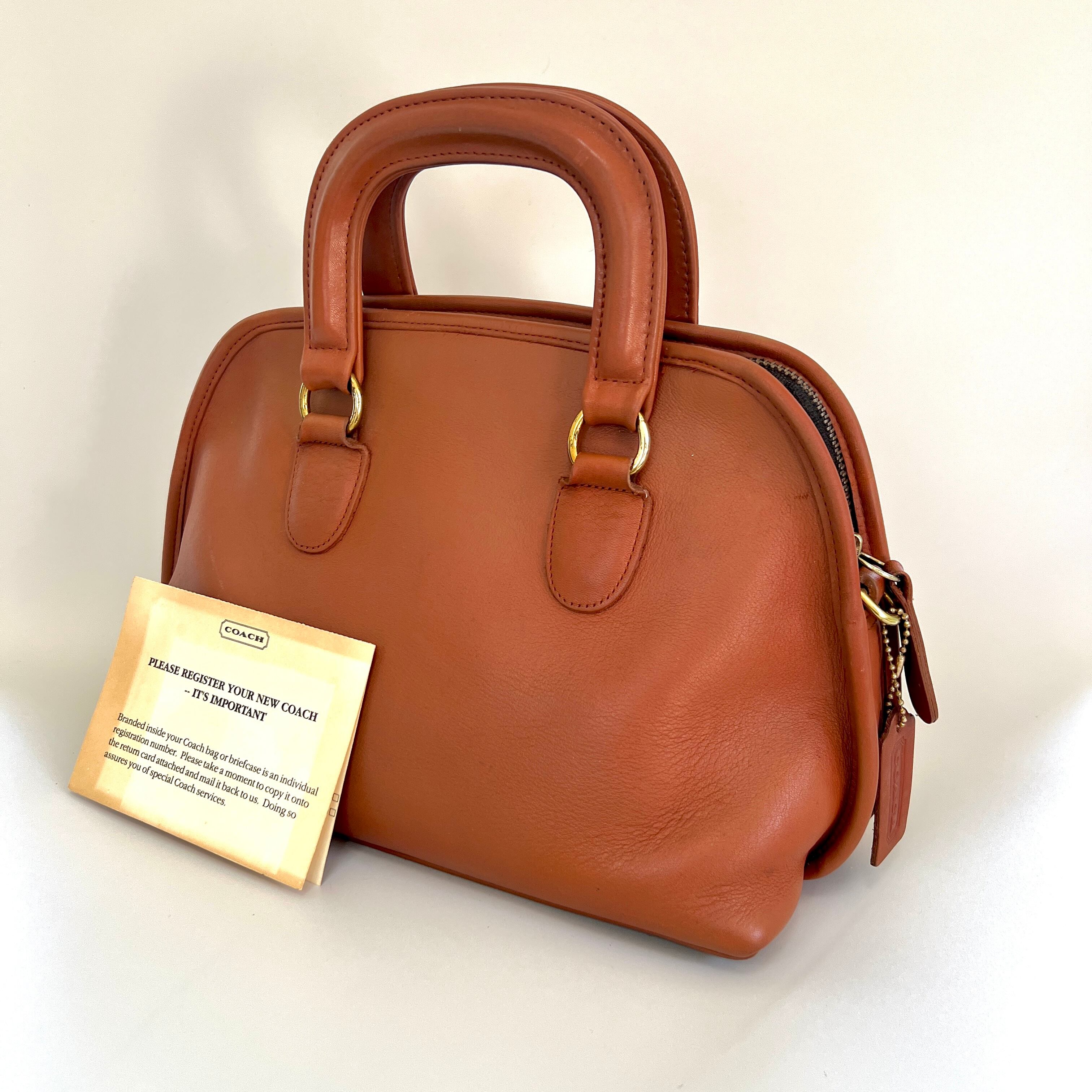 【極美品USA刻印オールドコーチ】COACH 9903 ハンドバッグ Vintage Coach #9903 BAXTER SATCHEL BAG 1994 | ONE VINTAGE