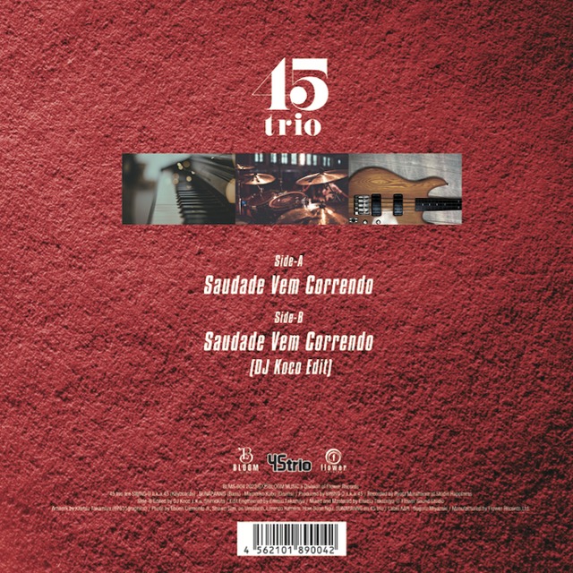 45Trio Saudade Vem Correndo 7インチ 45TRIO / SAUDADE VEM 45Trio Saudade Vem Correndo 7インチ 45TRIO / SAUDADE VEM