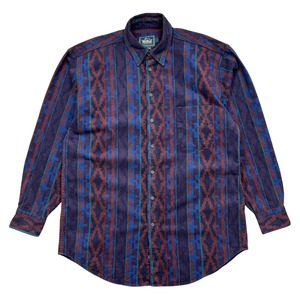 WOOLRICH AZTEC CHAMOIS CLOTH BUTTON SHIRT SIZE L (USED)