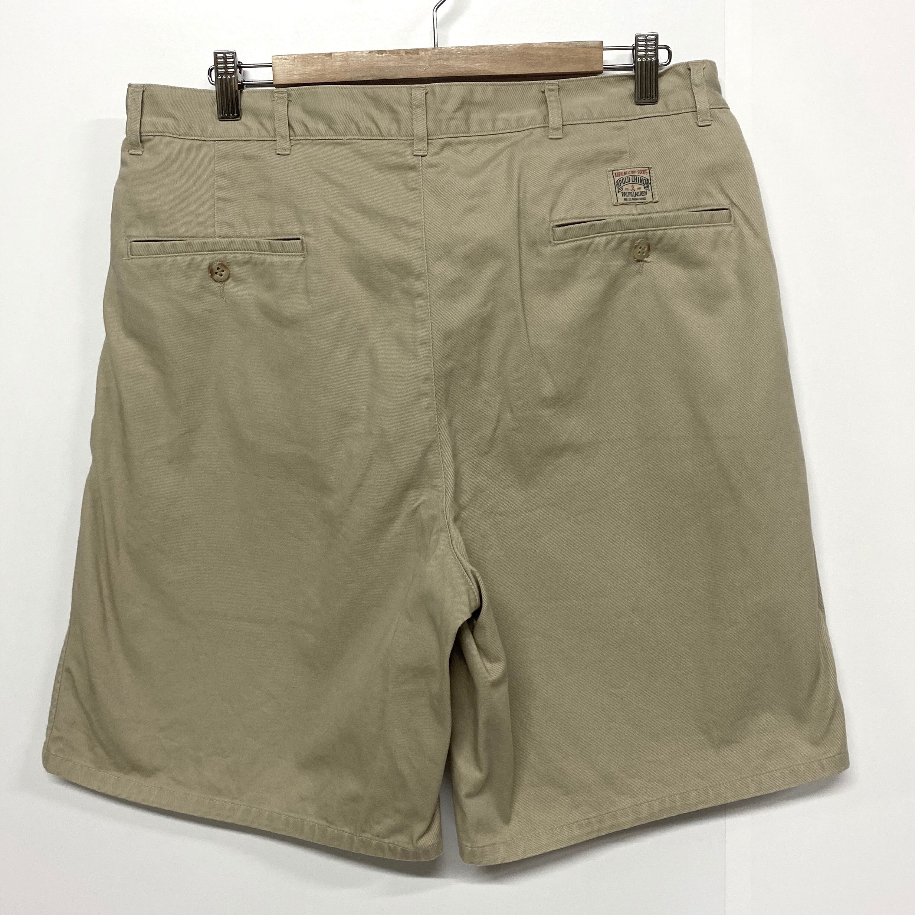 ラルフローレン　チノハーフパンツ　ショートパンツ　タック入り　34 新品未使用 Ralph Lauren ラルフローレン タック入り チノショーツ ショートパンツ