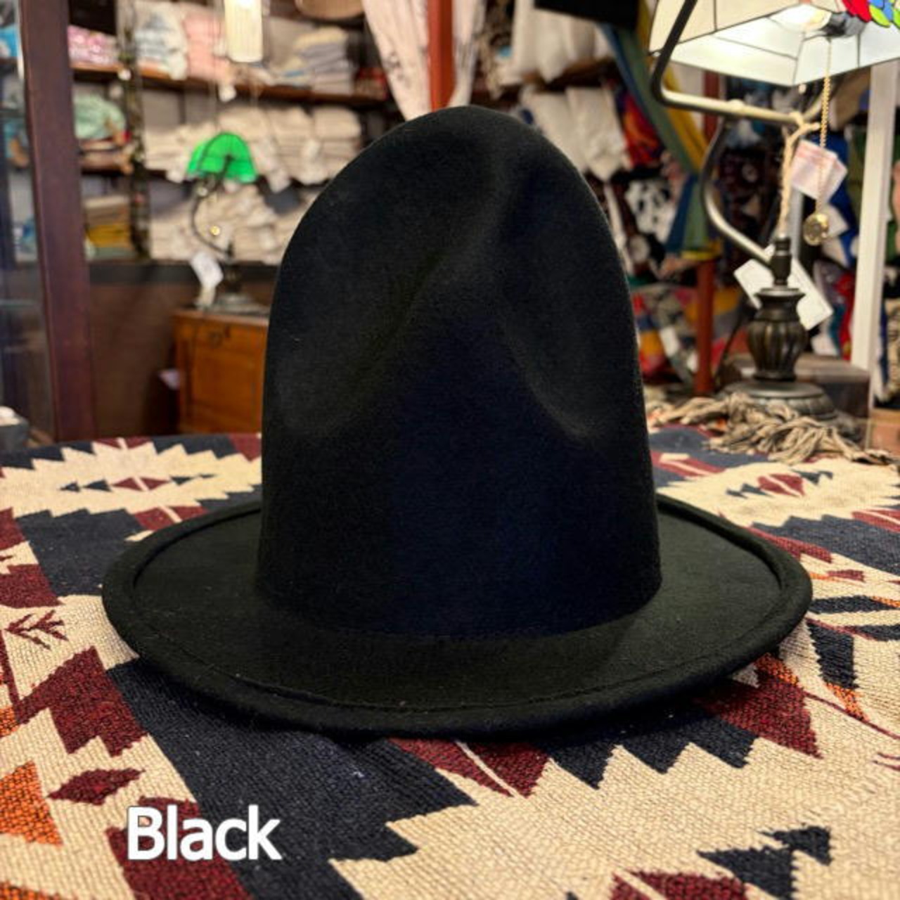 TOPANGA Accessory　Plain wool hat　2Color 　プレーンウールハット　マウンテンハット　帽子　凹凸　ぼこぼこ　アクセサリー　外国　海外　つば　水平　