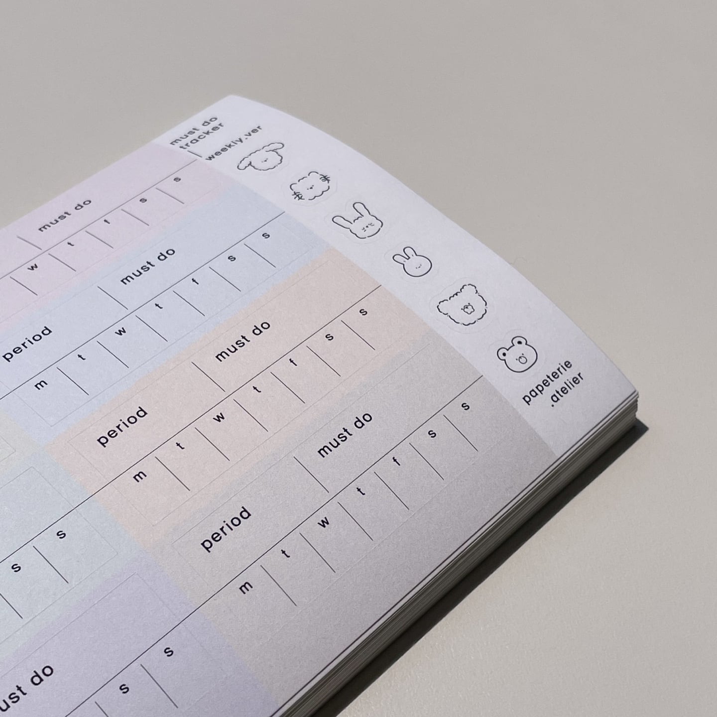 papeterie.atelier 〔must do tracker -weekly ver1-〕