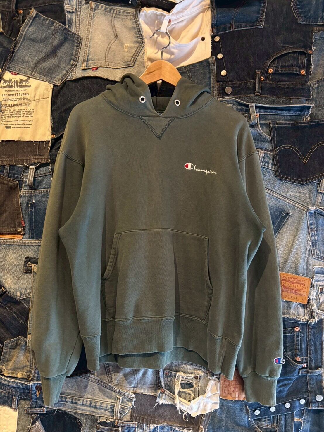 60s brent super big size fade navy sweat parka/60年代 ブレント