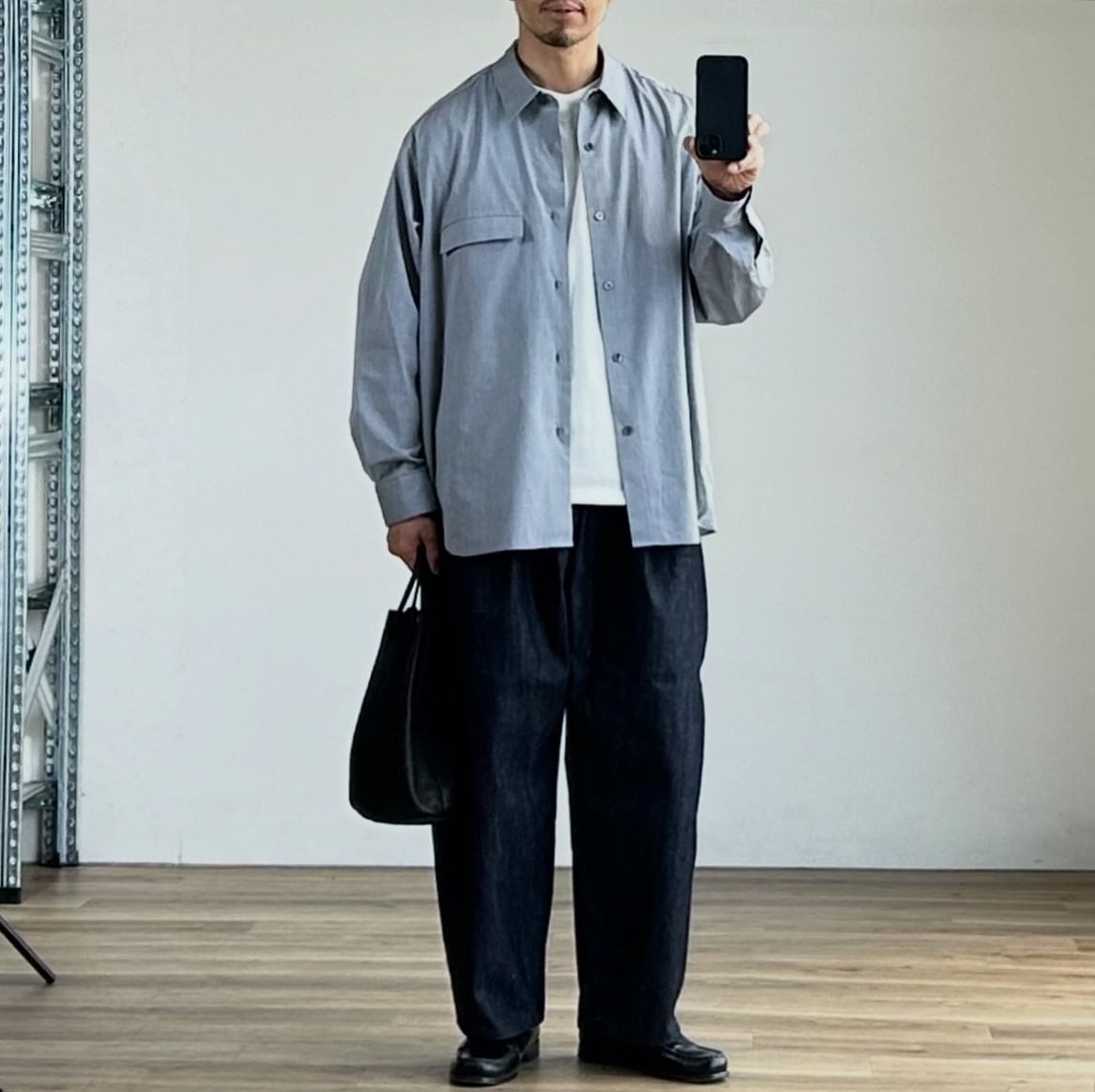 25AW》【STILL BY HAND】OVER SIZED R/C SHIRTS スティルバイハンド