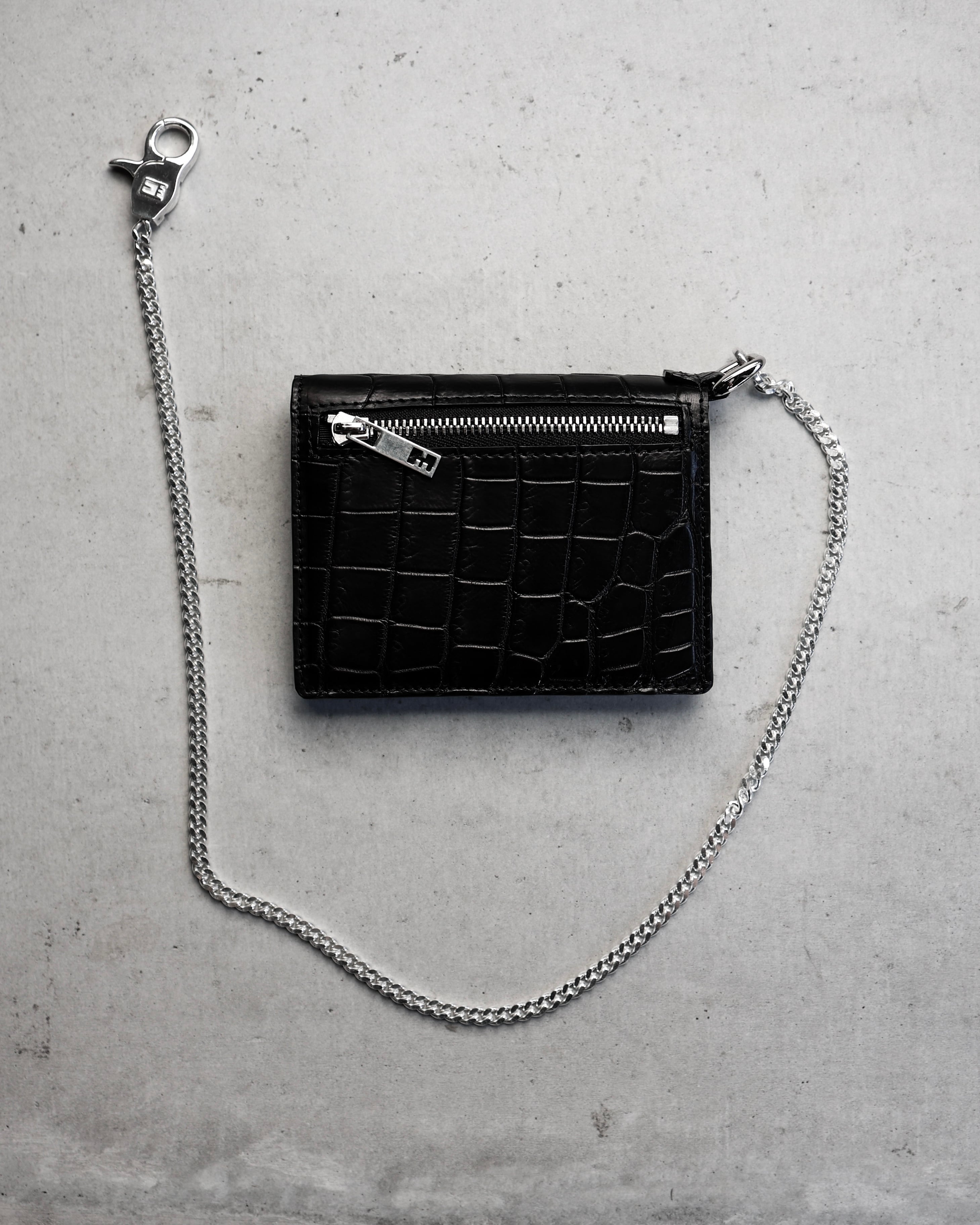 即納在庫追加】Crocodile Porosus Minimal Conpact Wallet【最高級