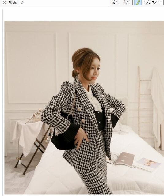 新品　ニューヨーカー　千鳥格子　スーツ　セットアップ　フォーマル　大きいサイズ ウールメランジ千鳥格子スーツ＜セットアップ＞｜メンズファッション