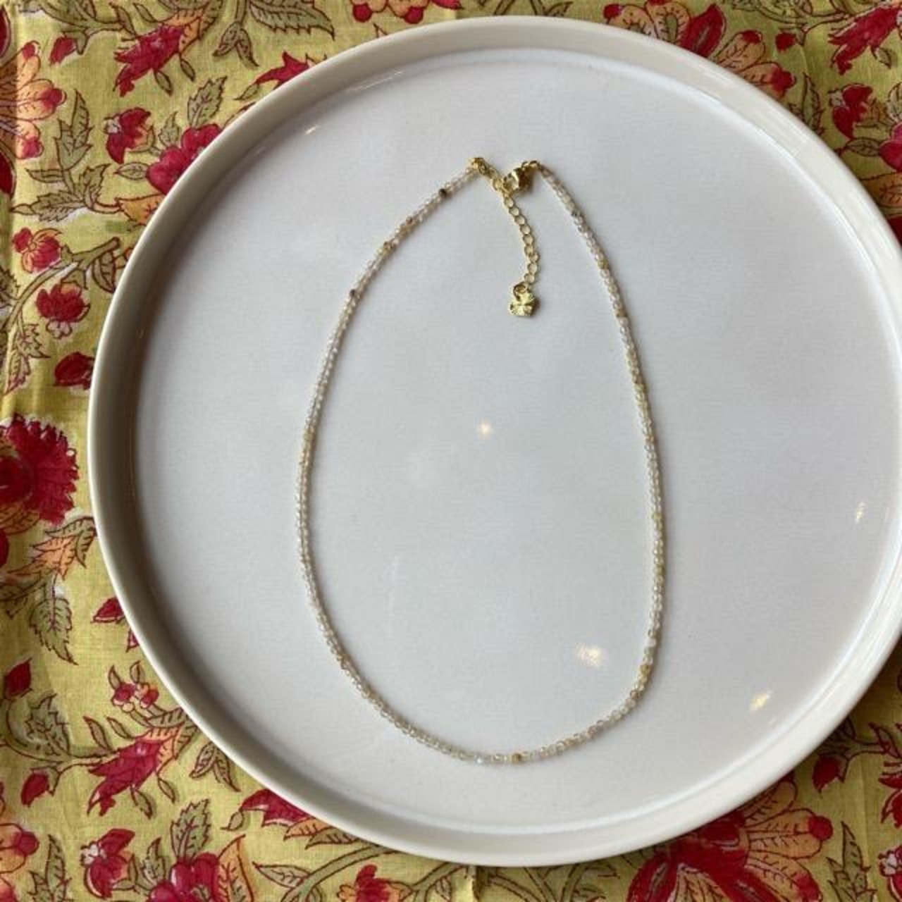 TOPANGA Jewelry　ミニジェムネックレス　イエロークリスタル　シトリン　チョーカー　ナチュラルストーン　天然石　パワーストーン　ペンダント　ギフト　