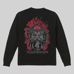 不動明王達磨 ツートンデザイン ロングTシャツ【TIKTOK】