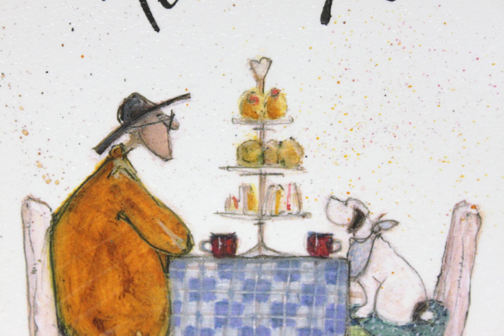 サムトフト「みんなでお茶」Sサイズ ゲル加工アート アートフレーム 絵画 インテリア