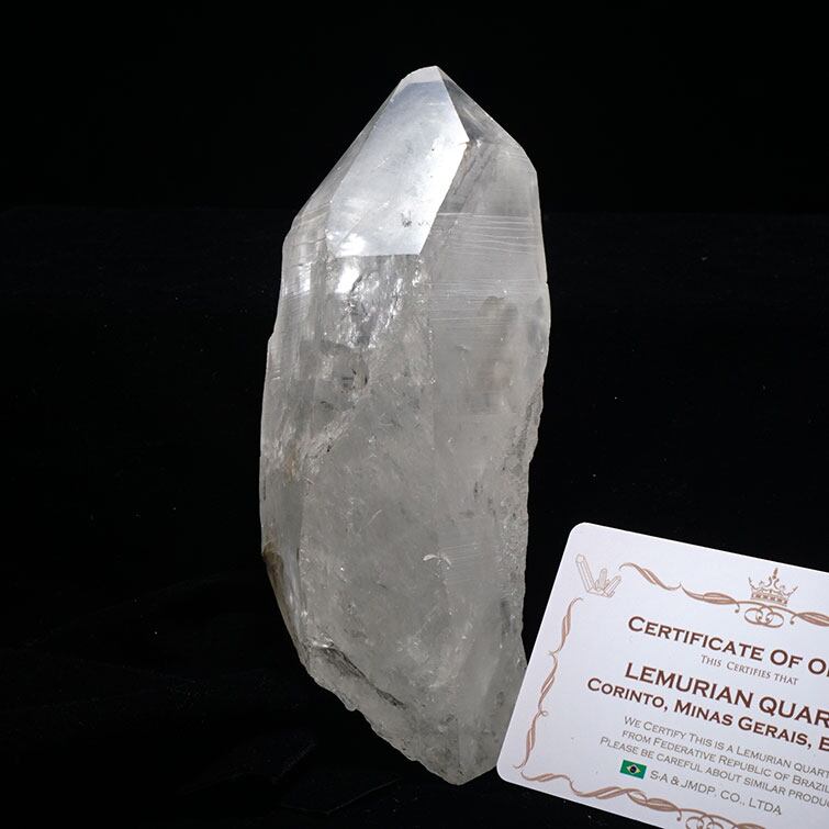 レムリアンシード 水晶 原石 ブラジル ミナスジェライス州 コリント産 証明書付属 一点物 281-142