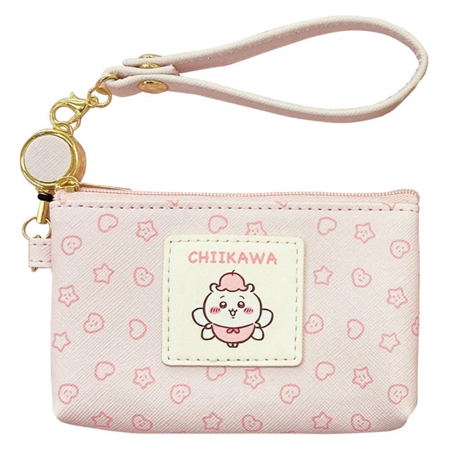 ちいかわ パス＆コインケースピンク（ちいかわ）(0903927)
