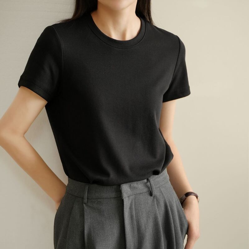 crew neck short sleeve T-shirt ◆9color 204728