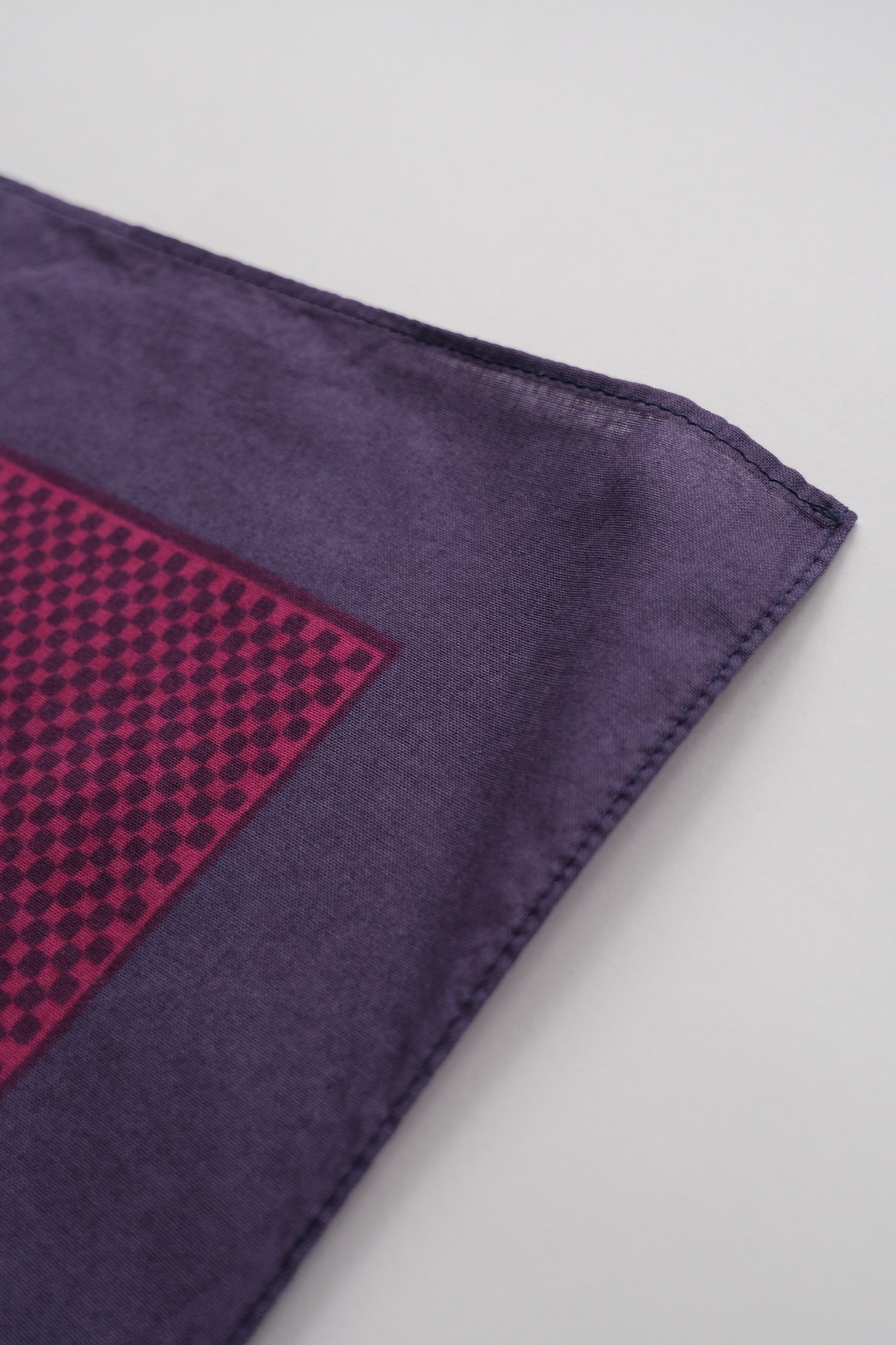 Marimekko smoky purple geometric cotton scarf