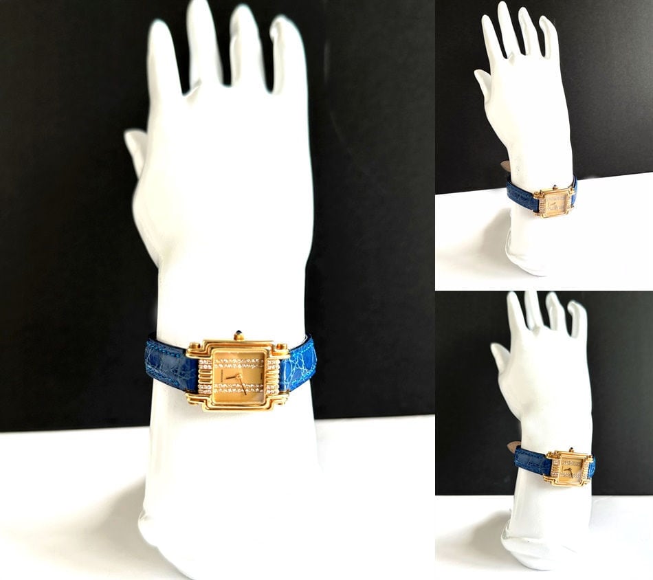 BOUCHERON ブシュロン リフレ ウォッチ K18 YG 金無垢 68P BOUCHERON ブシュロン リフレ ウォッチ K18 YG 金無垢 68P