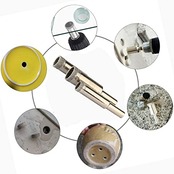 Wolfride ダイヤモンドホールソー タイル コアドリル 大理石 陶器 ガラス 穴あけ 超硬 5mm 6mm 8mm 10mm 12mm ダイヤモンド粒子 電動ドリル インパクトドリル工具用 10本セット