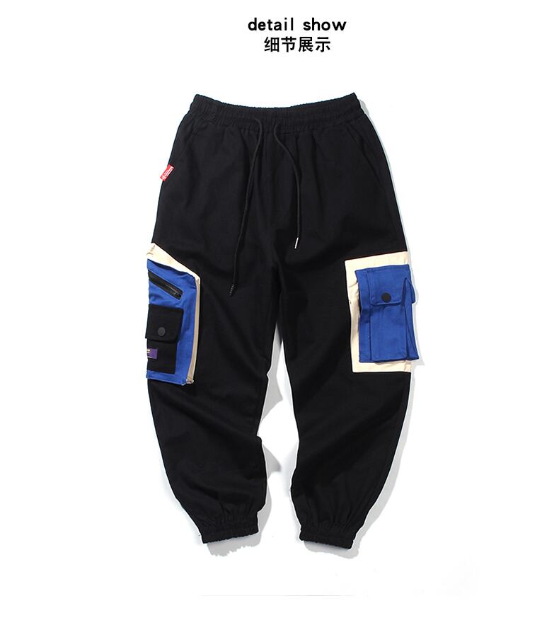 全2色 カーゴパンツ マルチポケット カジュアル ストリート