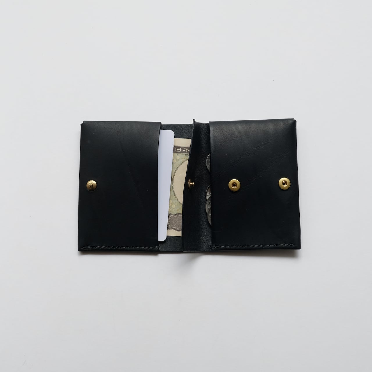 bi-fold wallet - bk - GUIDI | chamoto