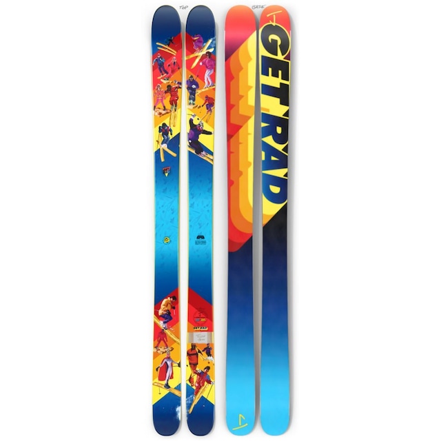 【取寄せ】J skis - ホットショット「GET RAD」Alyssa Parsons & Uncle Mike x Jコラボ限定版スキー【特典付き】