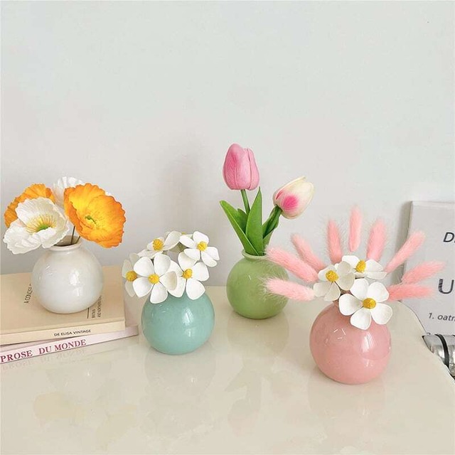 【VASE】韓国風ミニマリズムセラミックミニベース