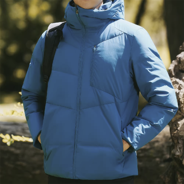 ジップアップ フード付 ダウンジャケット ヒップ丈  3 カラー H00031