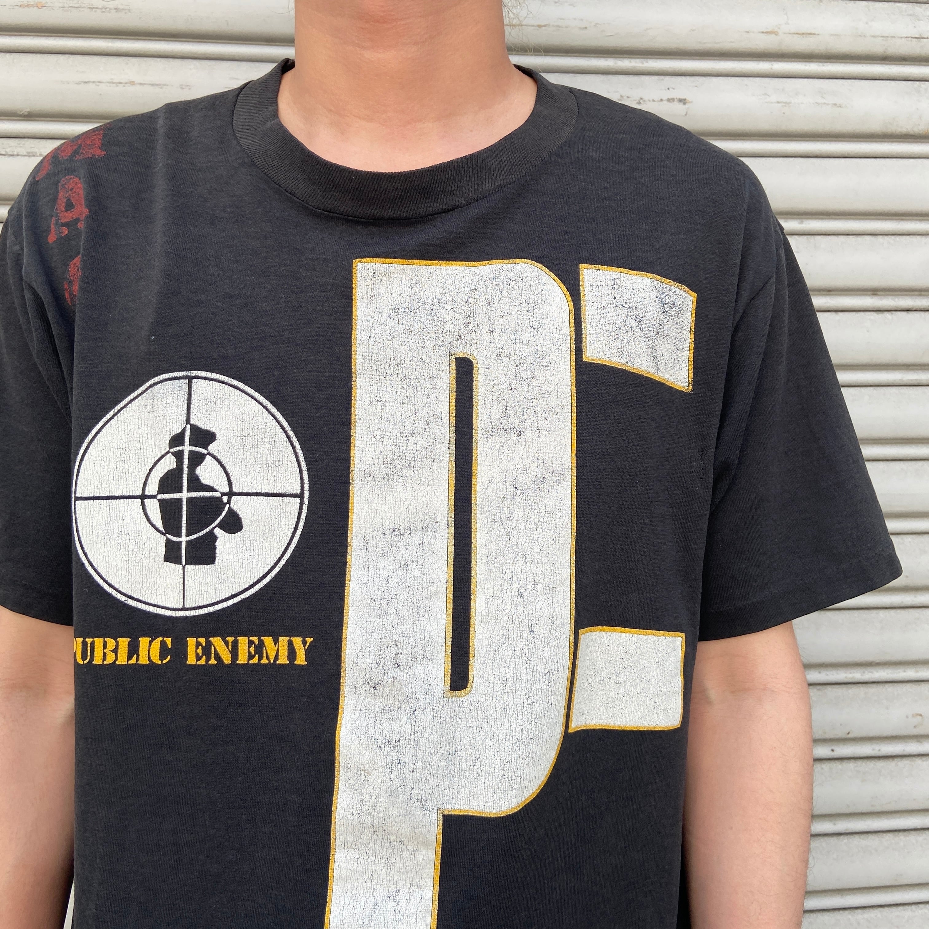 00s L PUBLIC ENEMY vtg tシャツ パブリックエナミー 80s パブリックエナミー 両面プリントTシャツ PUBLIC ENEMY | 古着屋 Uan