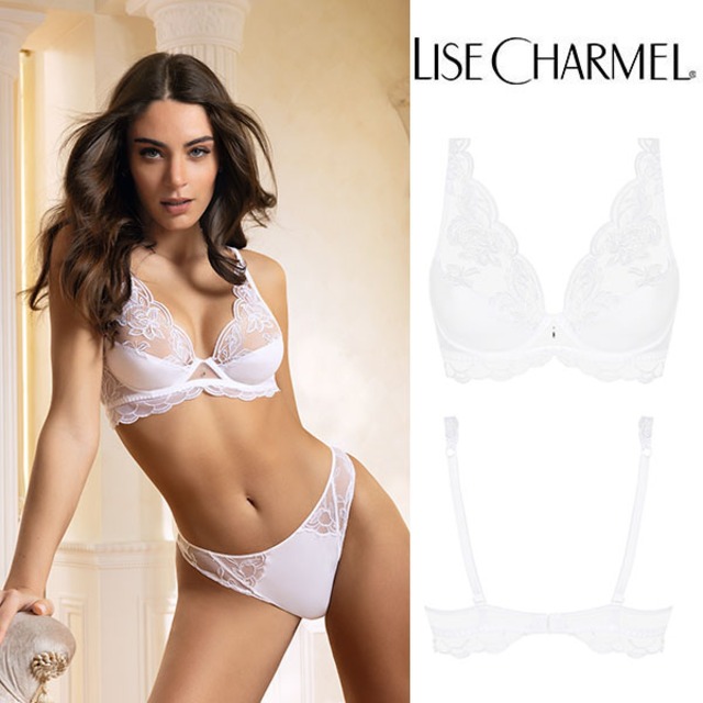 [J73bl] ハーフカップブラ(E) 品番ACJ7473 ※大きめ注意 【LISE CHARMEL】【リズシャルメル】【インポートランジェリー】