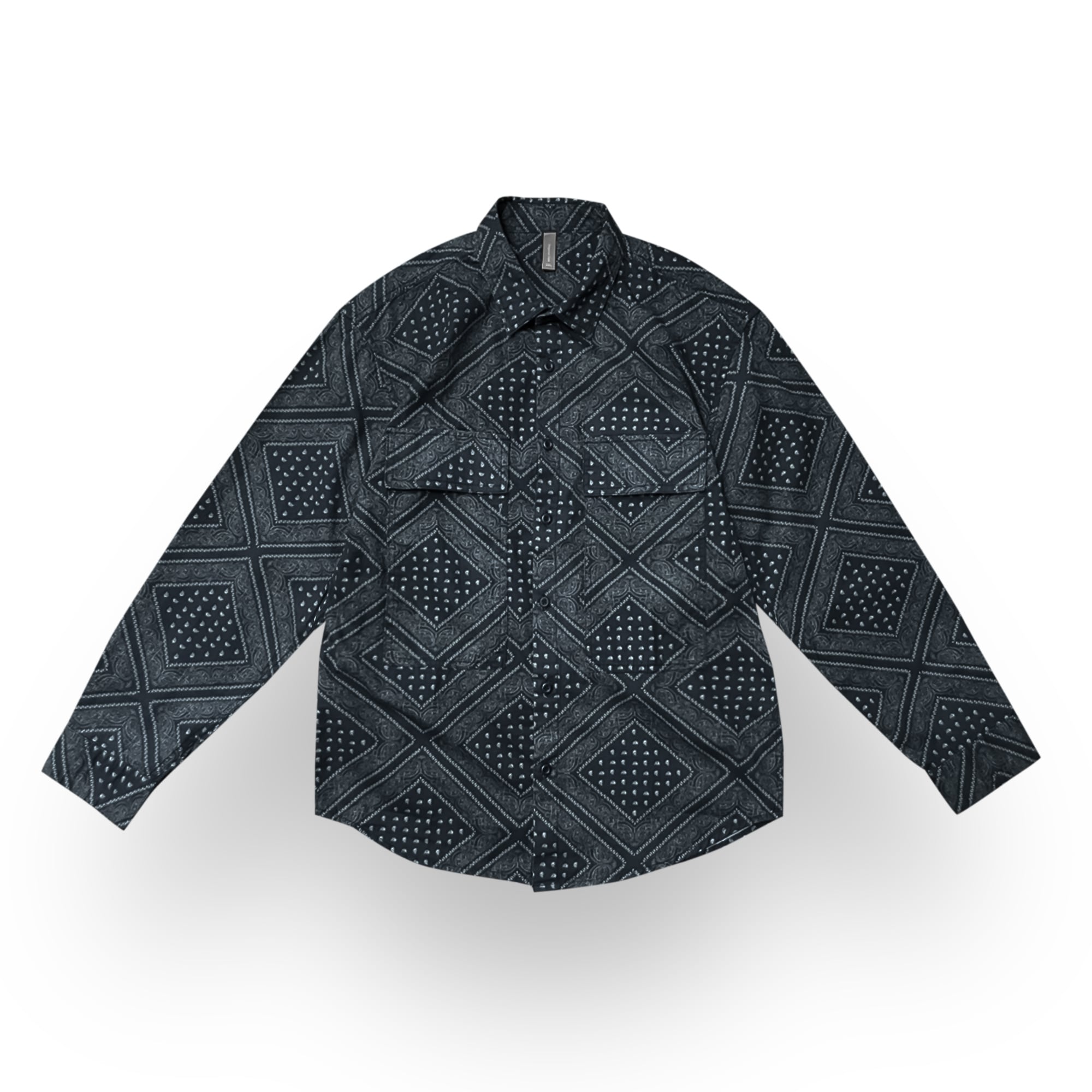 ロンブス&ペイズリーデザインシャツ_< 2color >