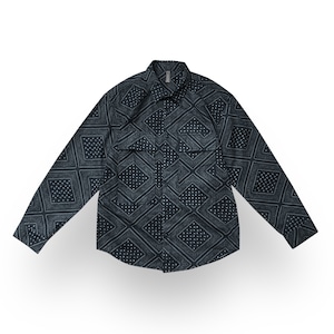 ロンブス&ペイズリーデザインシャツ_< 2color >