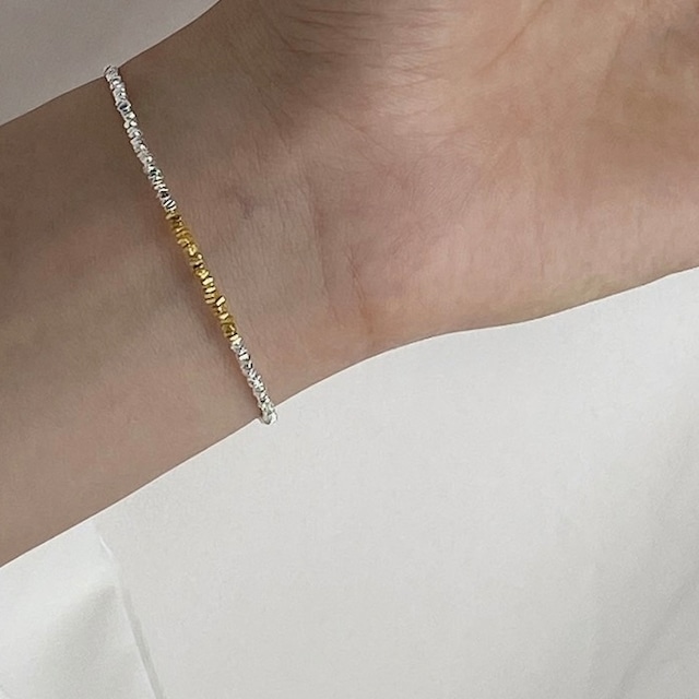 S925 Chips bracelet 【silver/mix】(B175)