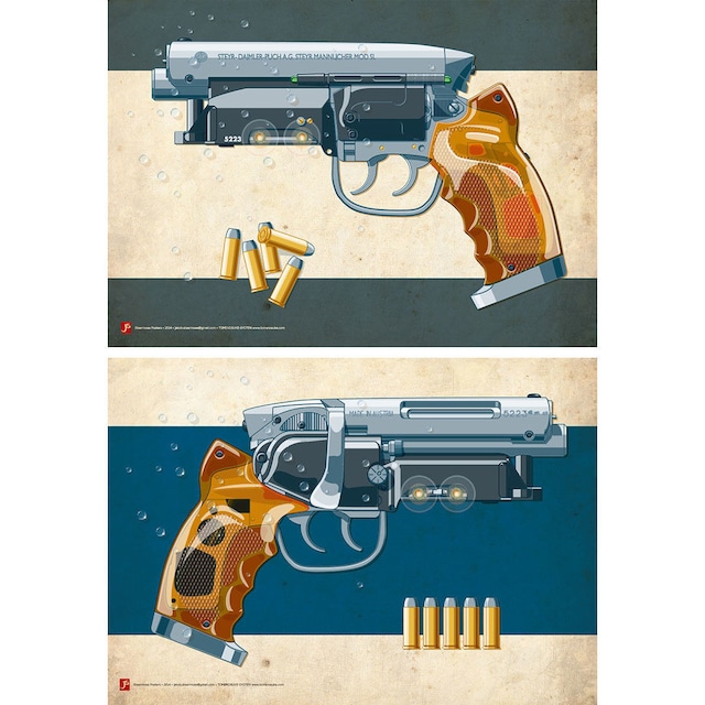 Tomenosuke Blaster poster set by Jakob Staermose