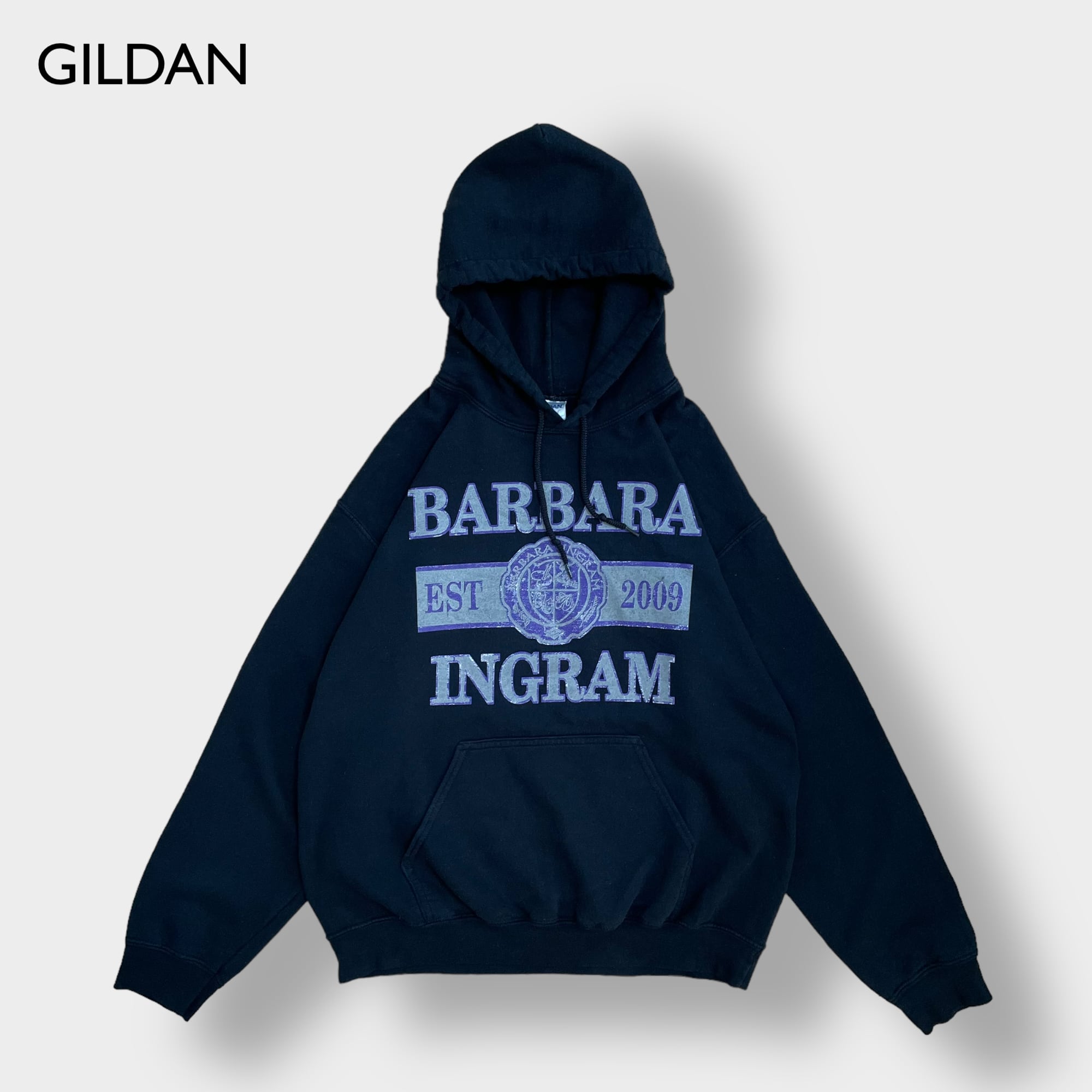 GILDAN ロゴ プリント パーカー BARBARA INGRAM SCHOOL プルオーバー