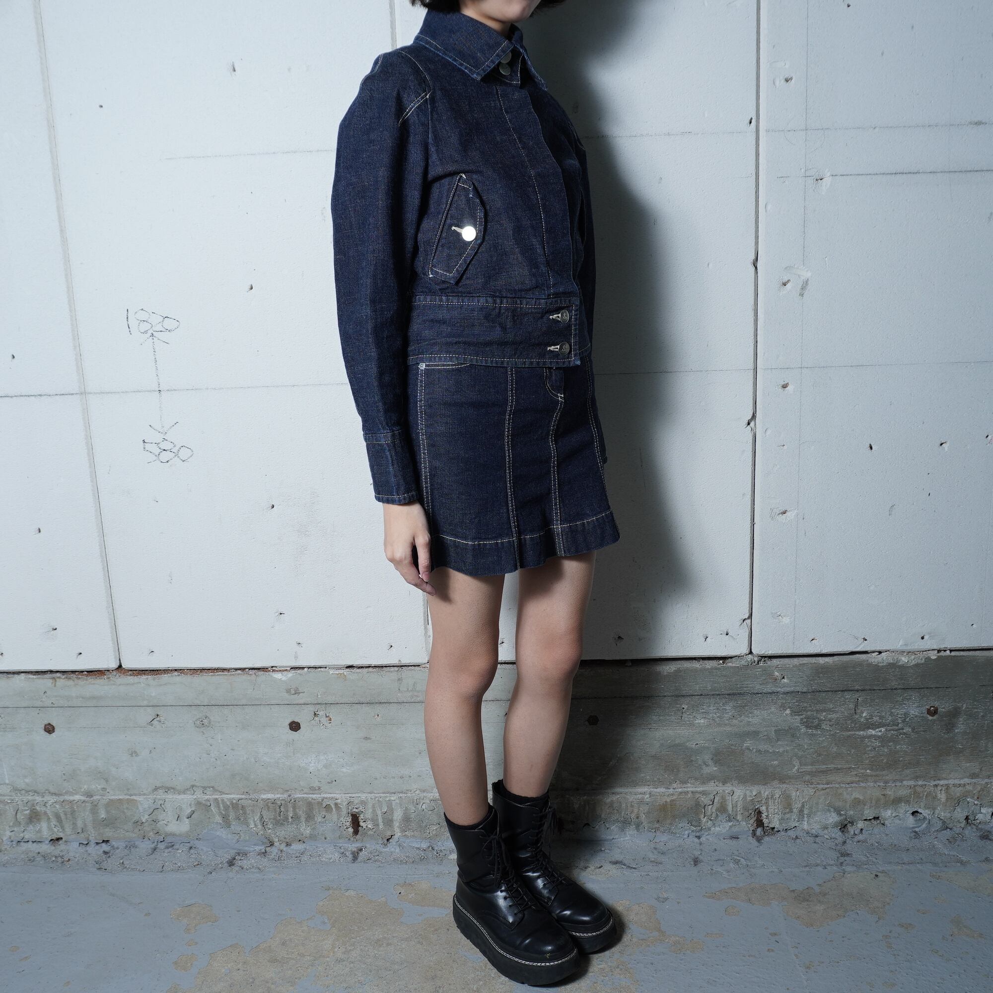 ヴィヴィアンウエストウッド　ホースライオンデニムスカート Vivienne Westwood】ヴィヴィアンウエストウッド 