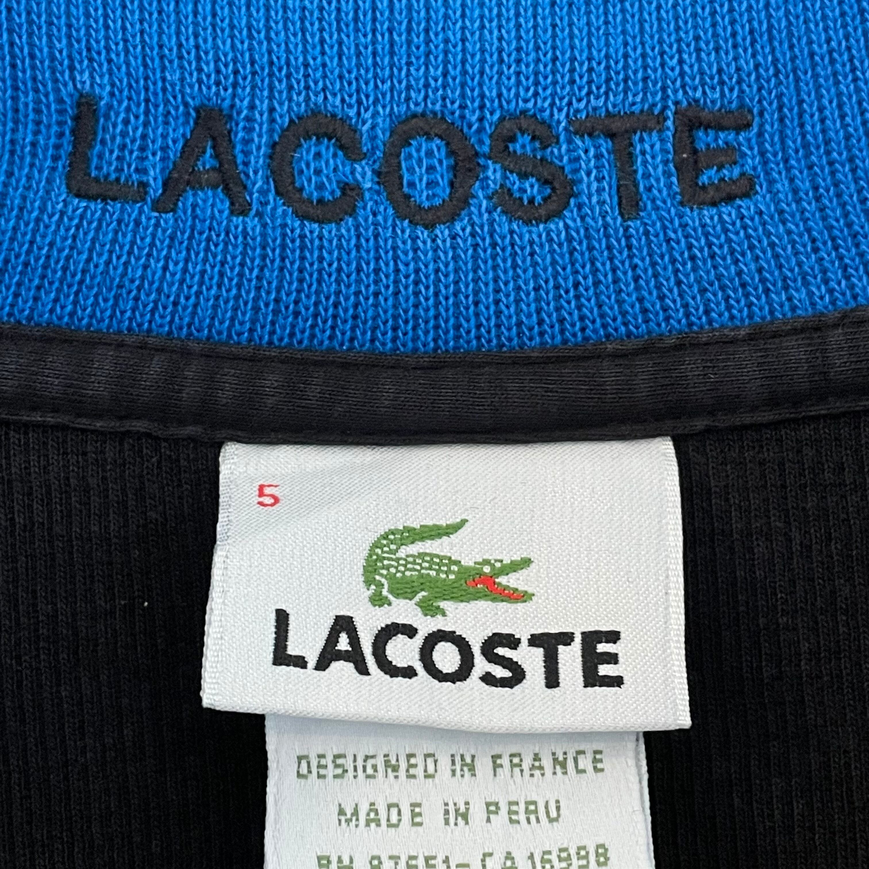 LACOSTE ラコステ ロゴ刺繍 フルジップ スウェット トレーナー　M